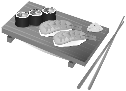 Gray sushi
